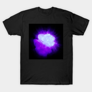 Realistic ultraviolet explosion with sparks and smoke T-Shirt